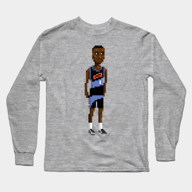 Terrell Brandon Long Sleeve T-Shirt by PixelFaces